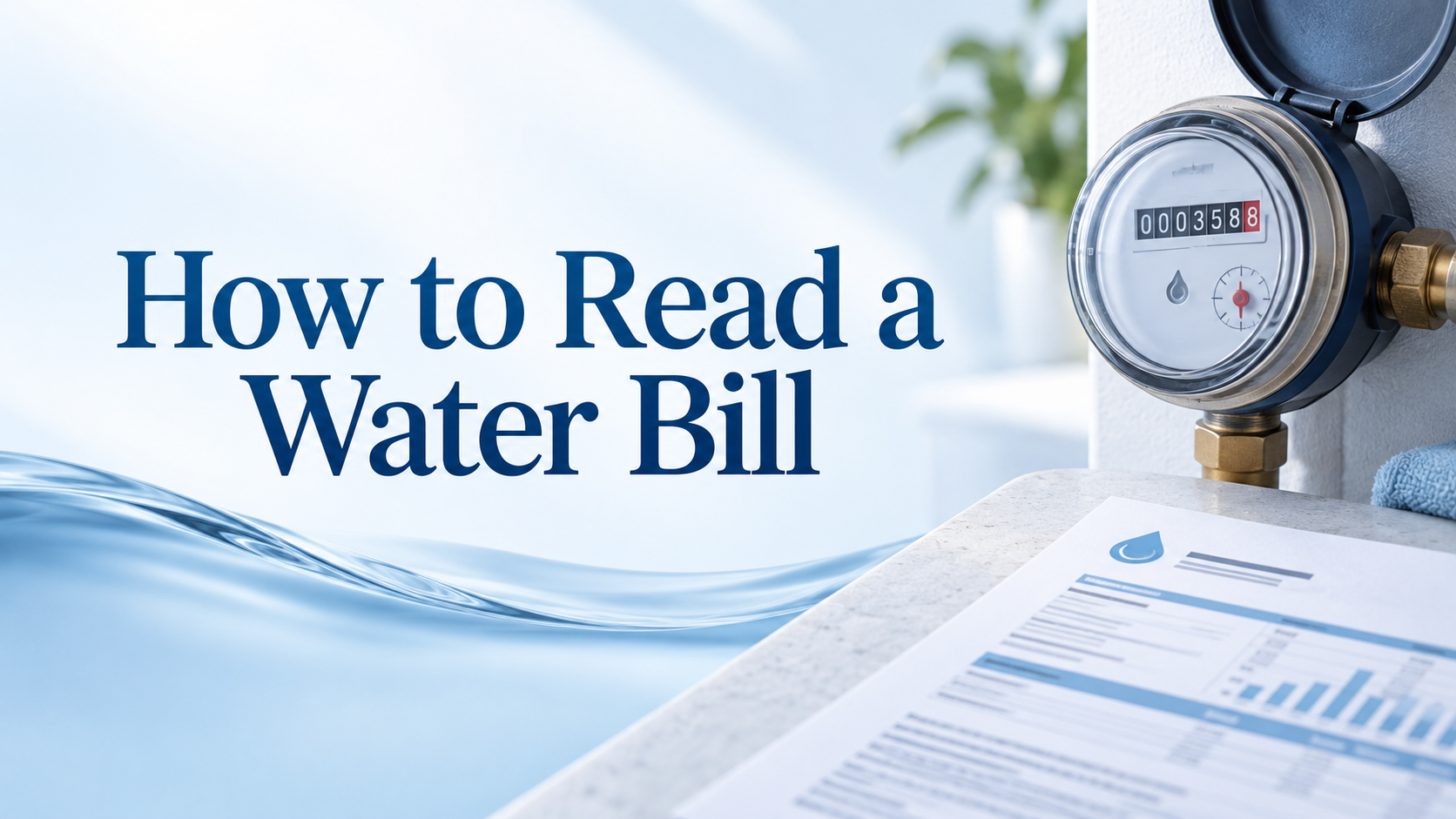 how to read a water bill