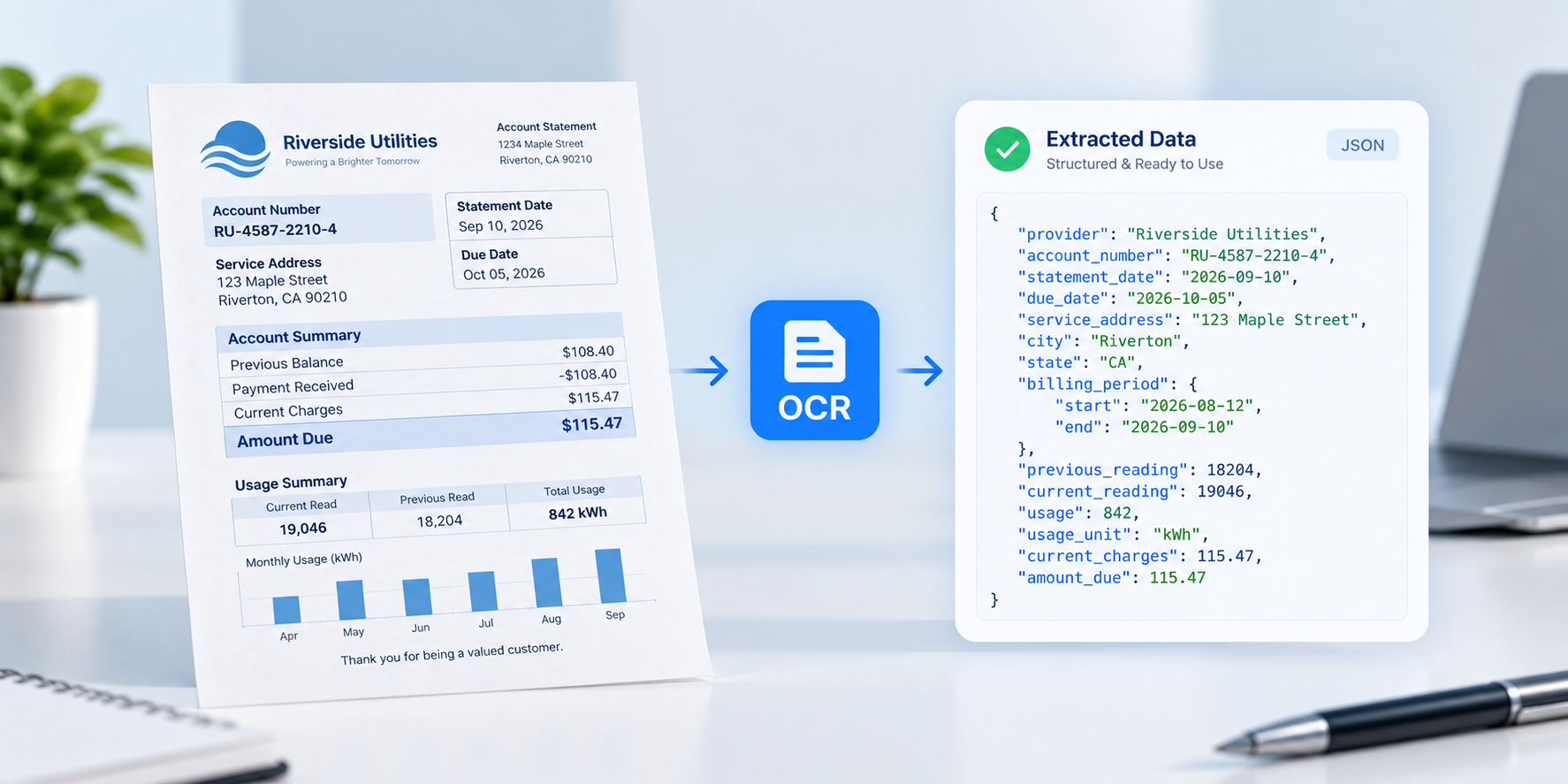 utility bill OCR